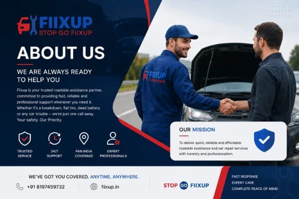 About Fiixup doorstep car and bike service Fiixup doorstep mechanic repairing a vehicle